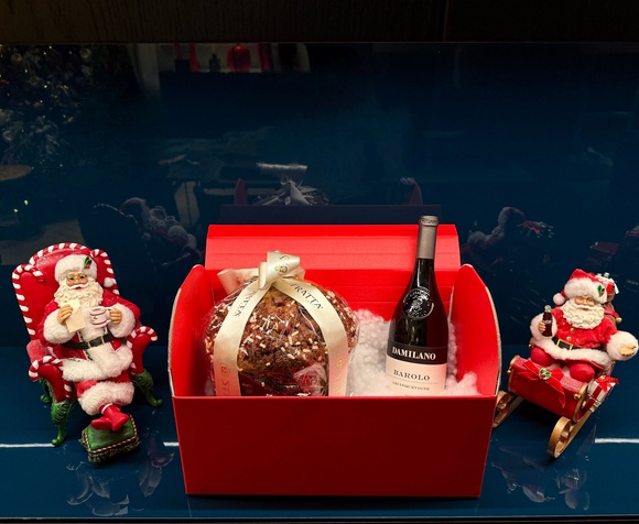 🎄Cesto di Natale - Panettone e Barolo 🎄