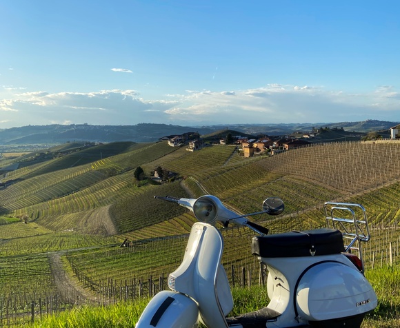 Vintage Vespa Tour: Tower of Barbaresco