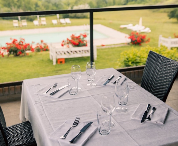 Pool day and lunch at the Locanda